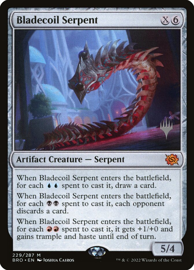Bladecoil Serpent — The Brothers' War Promos 229p/171
