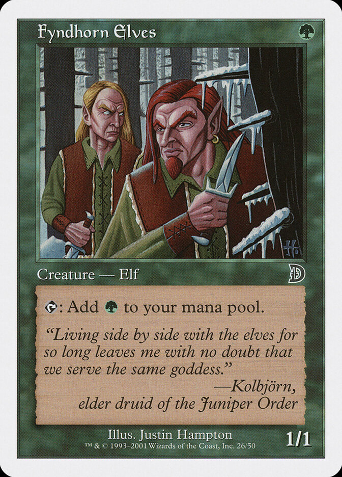 Fyndhorn Elves — Deckmasters 26/58
