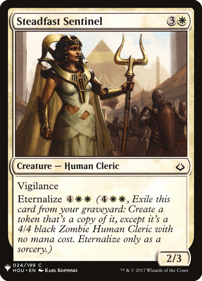 Steadfast Sentinel — The List HOU-24/5581