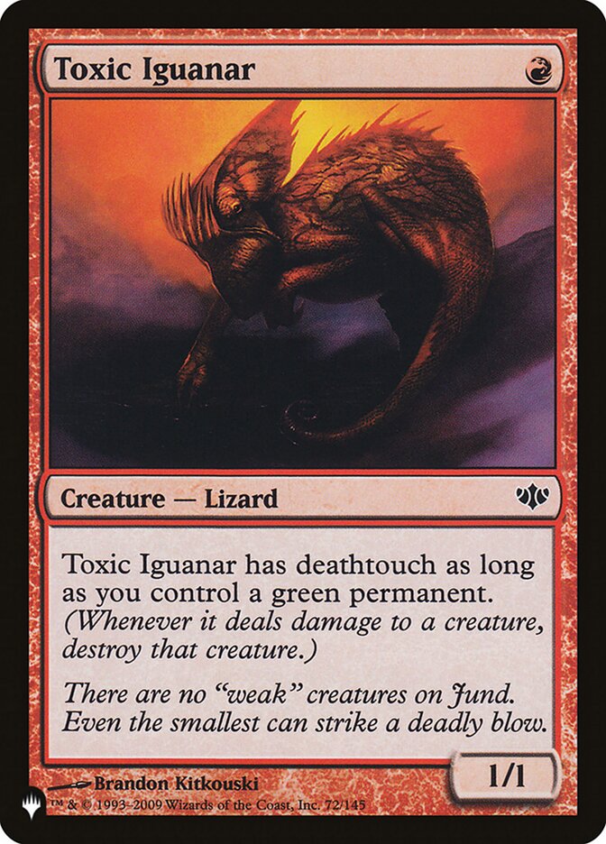Toxic Iguanar — The List CON-72/5581
