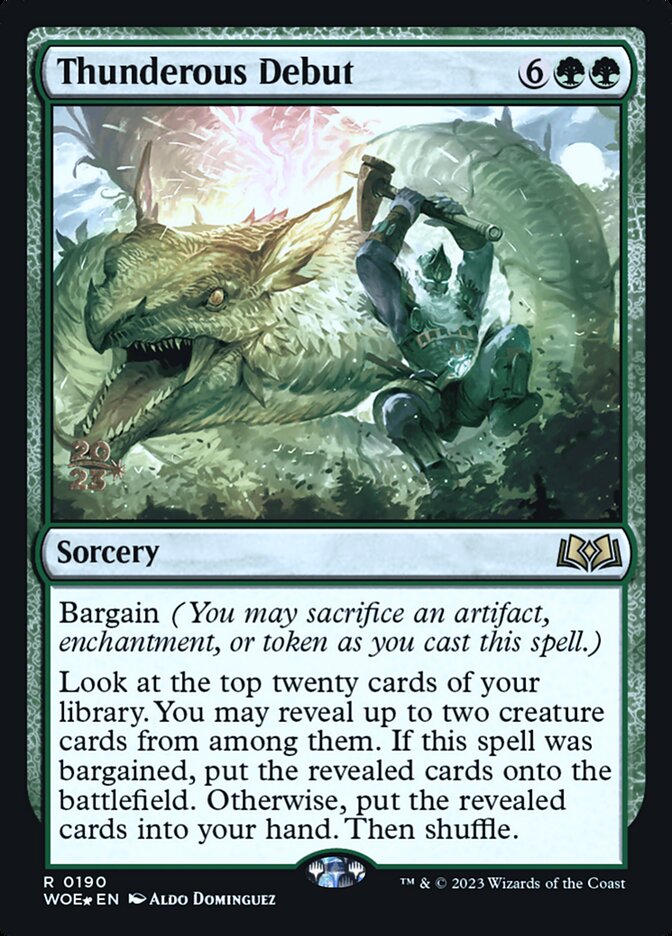 Thunderous Debut — Wilds of Eldraine Promos 190s/160