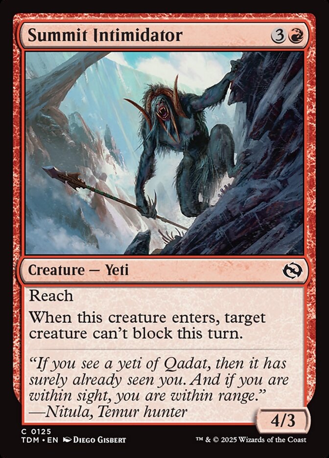 Summit Intimidator — Tarkir: Dragonstorm 125/427