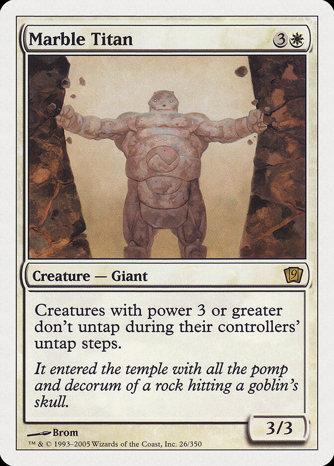 Marble Titan — Ninth Edition 26/709