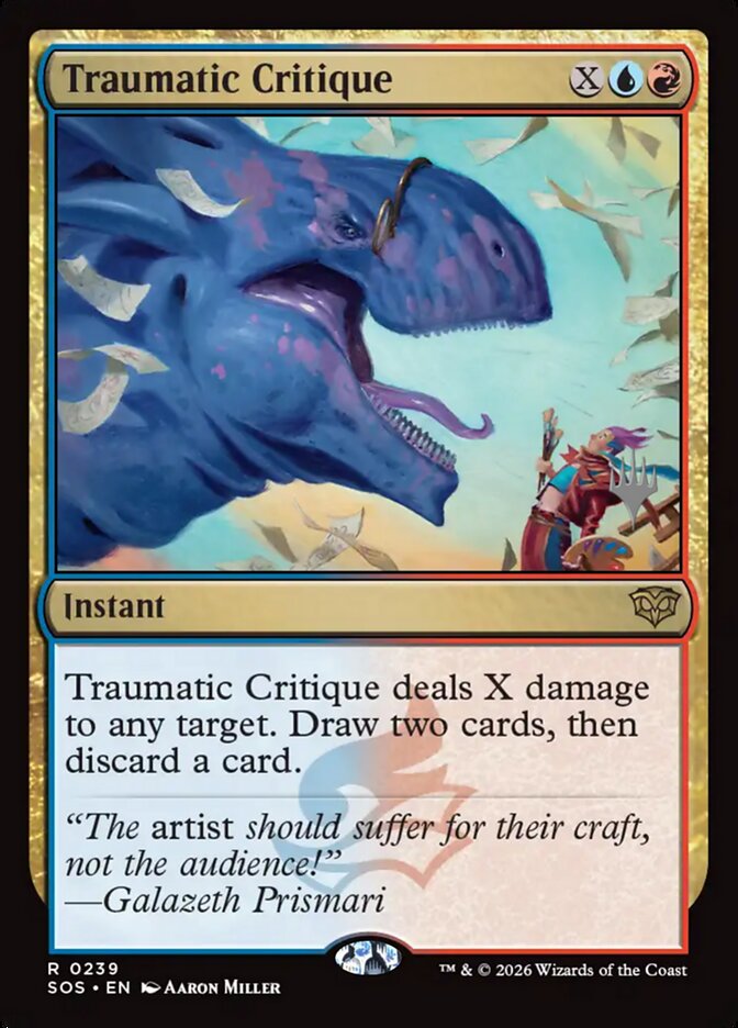 Traumatic Critique — Secrets of Strixhaven Promos 239p/80