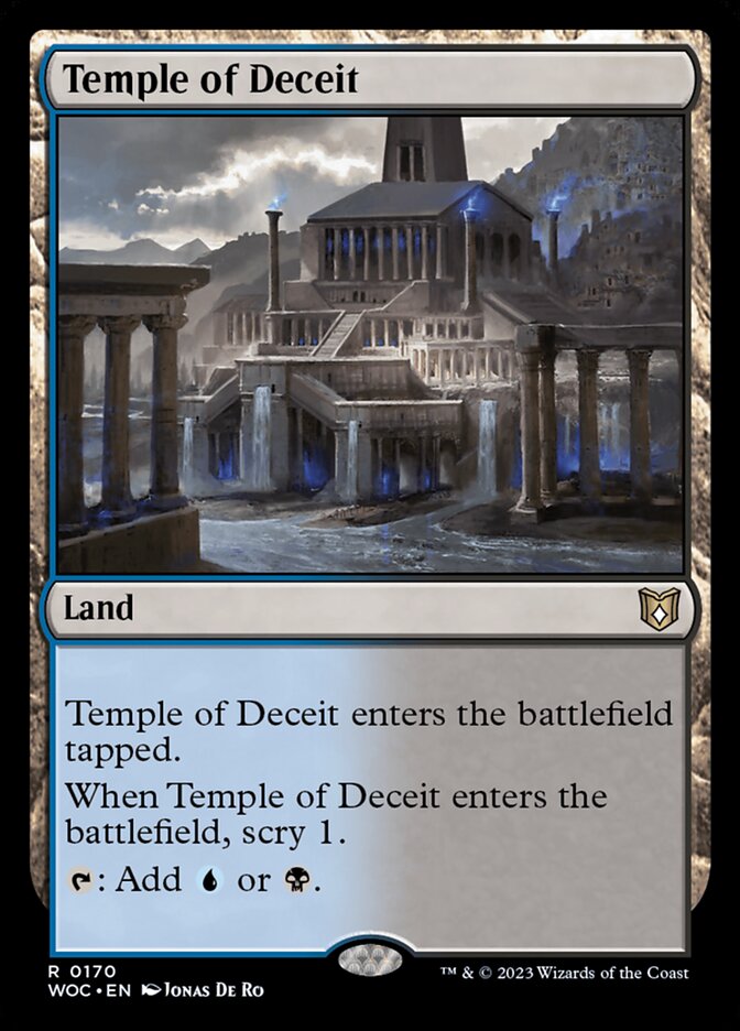 Temple of Deceit — Wilds of Eldraine Commander 170/173