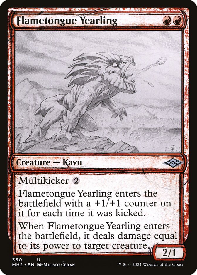 Flametongue Yearling — Modern Horizons 2 350/493