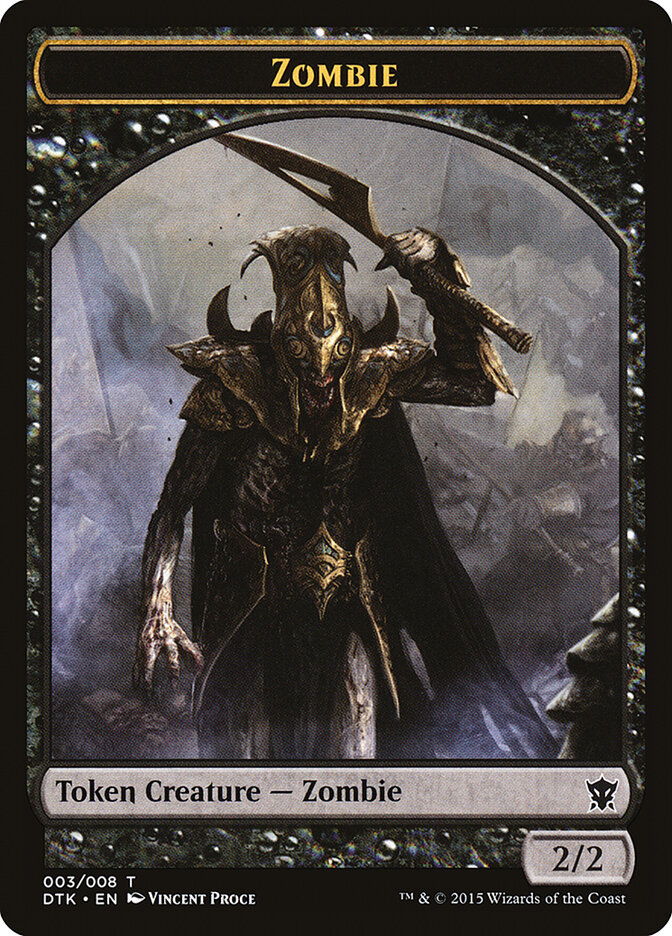 Zombie — Dragons of Tarkir Tokens 3/8