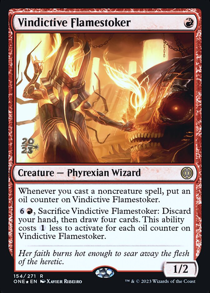 Vindictive Flamestoker — Phyrexia: All Will Be One Promos 154s/160
