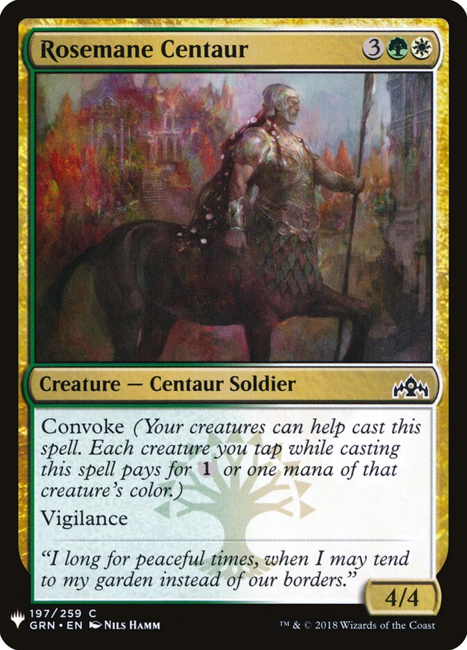 Rosemane Centaur — The List GRN-197/5581