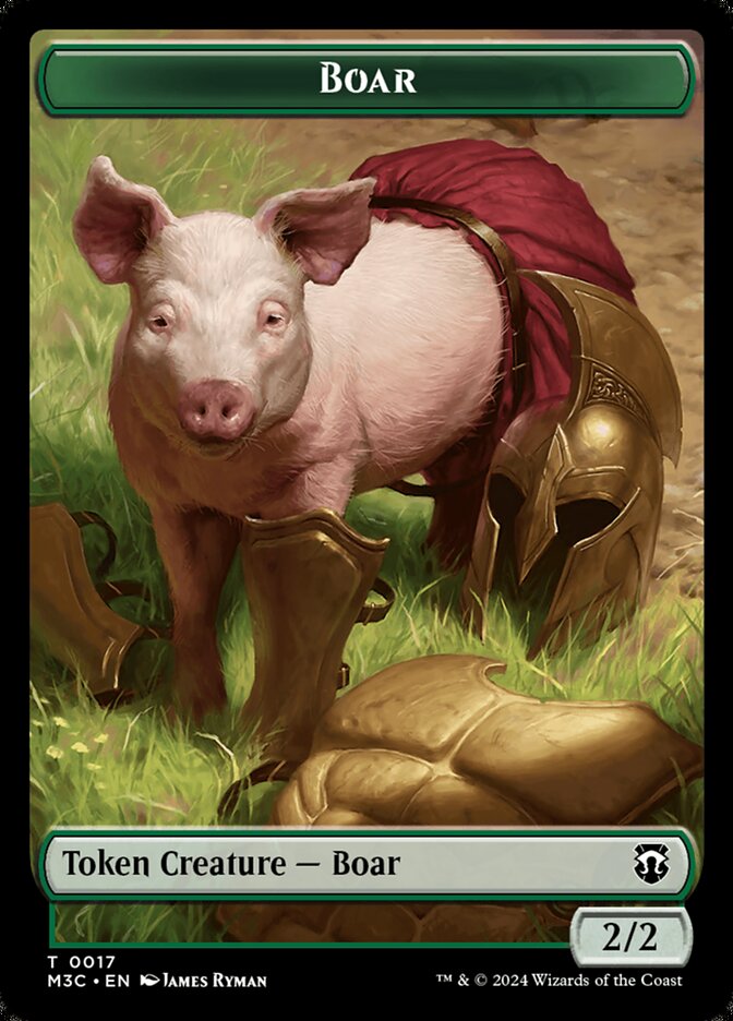Boar — Modern Horizons 3 Commander Tokens 17/28