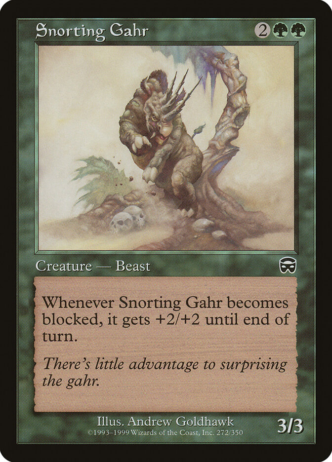 Snorting Gahr — Mercadian Masques 272/350