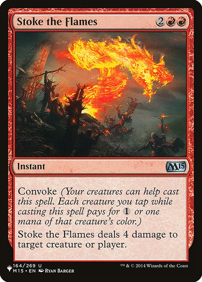 Stoke the Flames — The List M15-164/5581