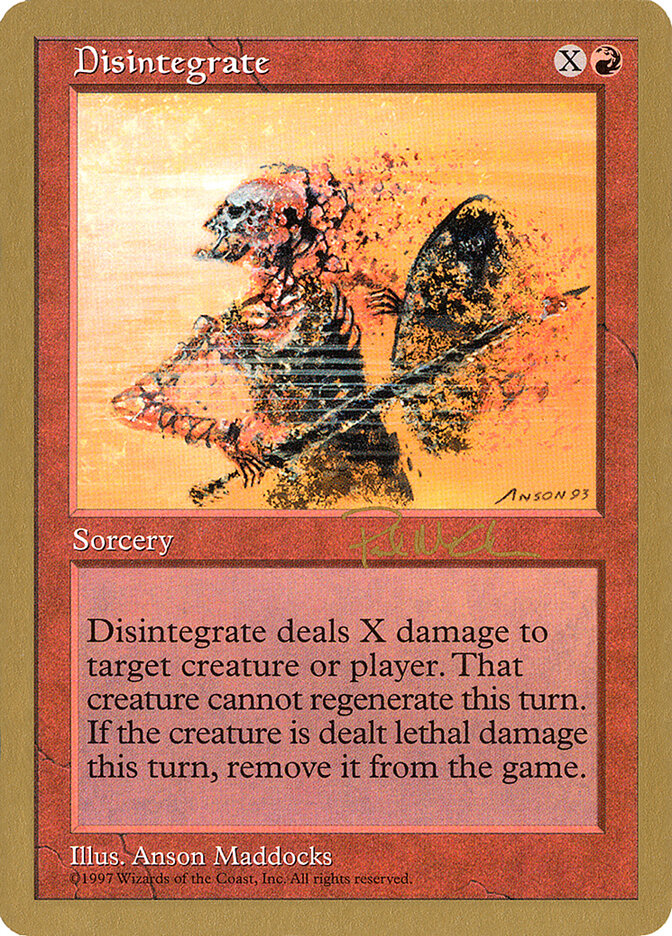 Disintegrate — World Championship Decks 1997 pm219/131