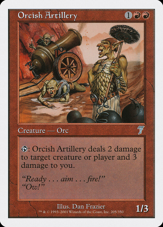 Artillerie orque — Seventh Edition 205/708