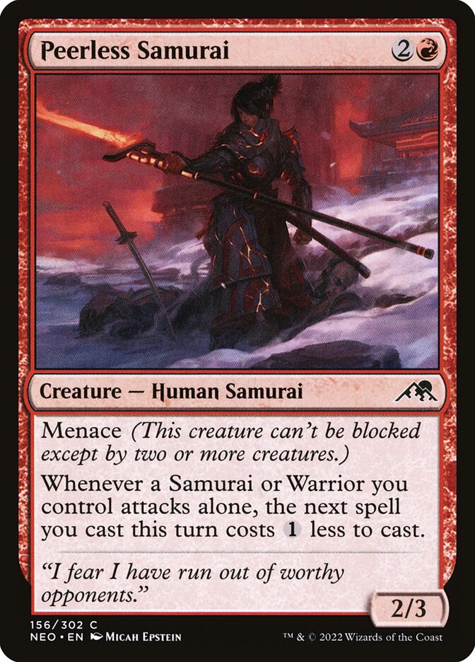 Peerless Samurai — Kamigawa: Neon Dynasty 156/531