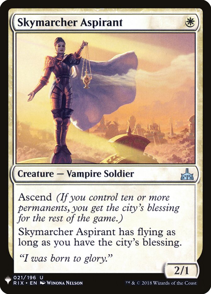 Skymarcher Aspirant — The List RIX-21/5581