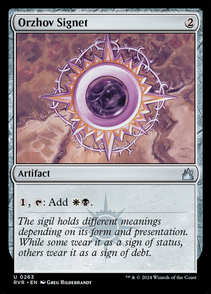 Cachet d'Orzhov — Ravnica Remastered 263/531
