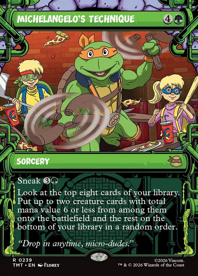 Michelangelo's Technique — Teenage Mutant Ninja Turtles 239/320