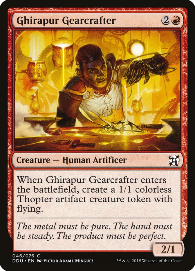 Ghirapur Gearcrafter — Duel Decks: Elves vs. Inventors 46/76