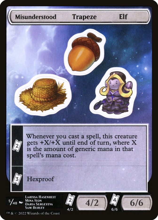 Misunderstood Trapeze Elf — Unfinity Sticker Sheets 5/48