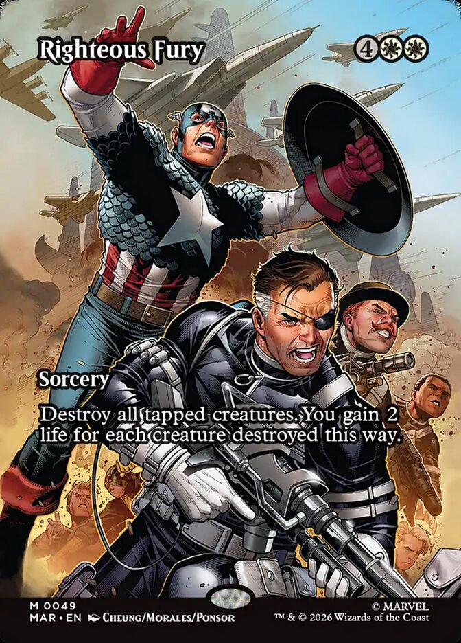 Righteous Fury — Marvel Universe 49/100