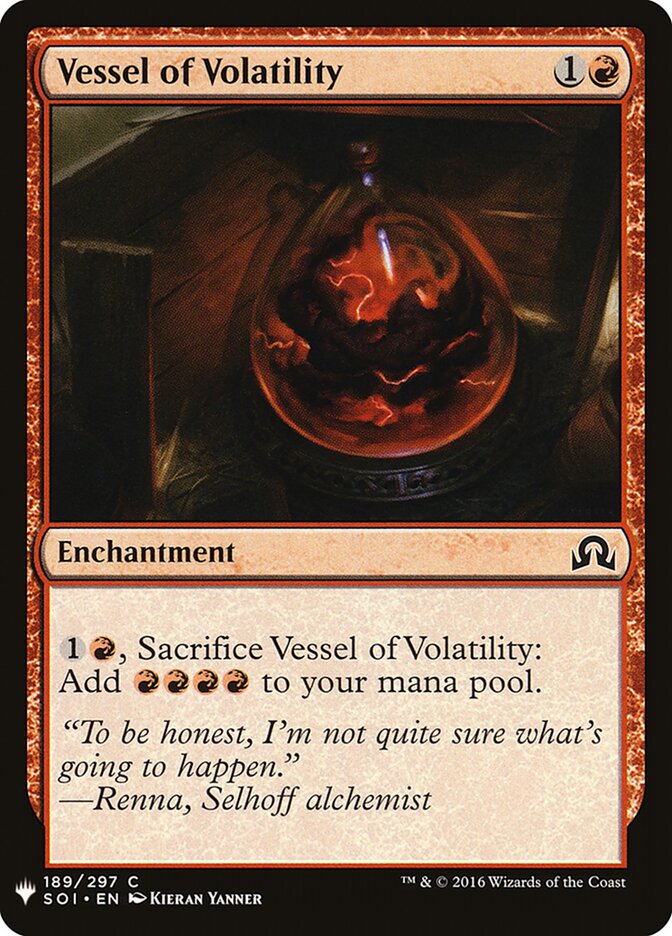 Vessel of Volatility — The List SOI-189/5581