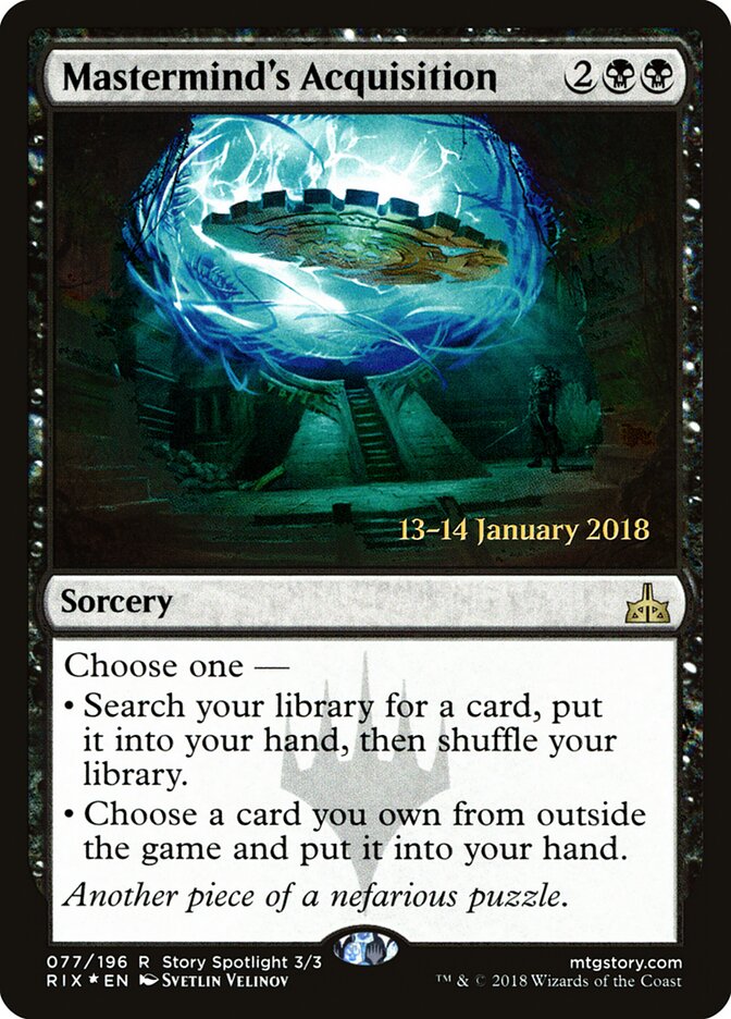 Mastermind's Acquisition — Rivals of Ixalan Promos 77s/98