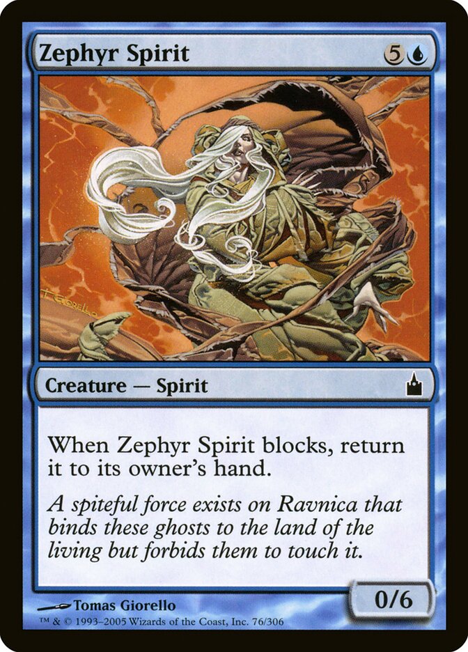 Zephyr Spirit — Ravnica: City of Guilds 76/306