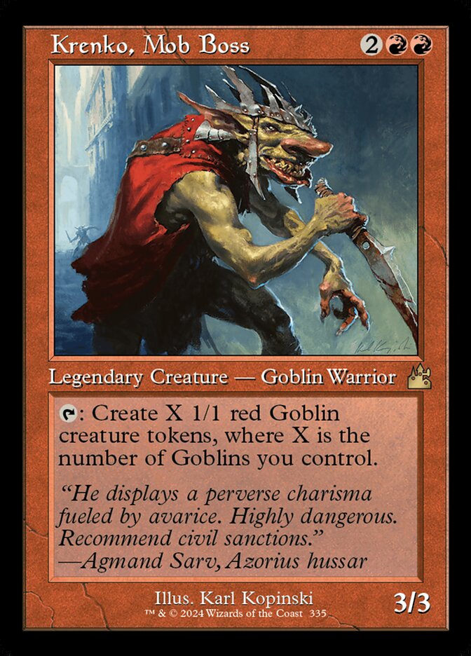 Krenko, Mob Boss — Ravnica Remastered 335/531