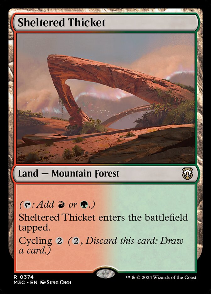 Sheltered Thicket — Modern Horizons 3 Commander 374/398