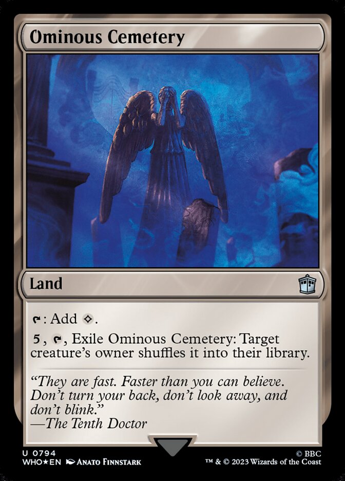 Ominous Cemetery — Doctor Who 794/1178