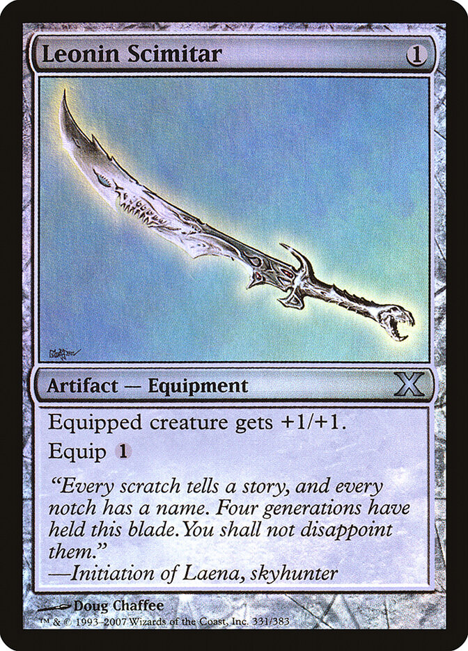 Leonin Scimitar — Tenth Edition 331★/510