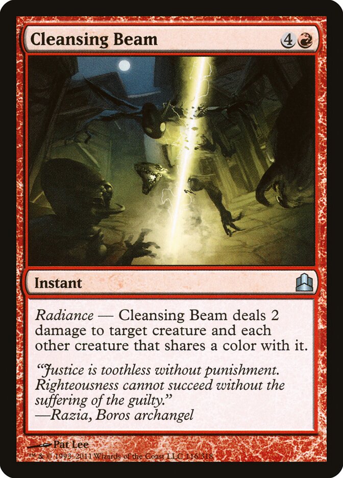 Rayon purificateur — Commander 2011 116/318