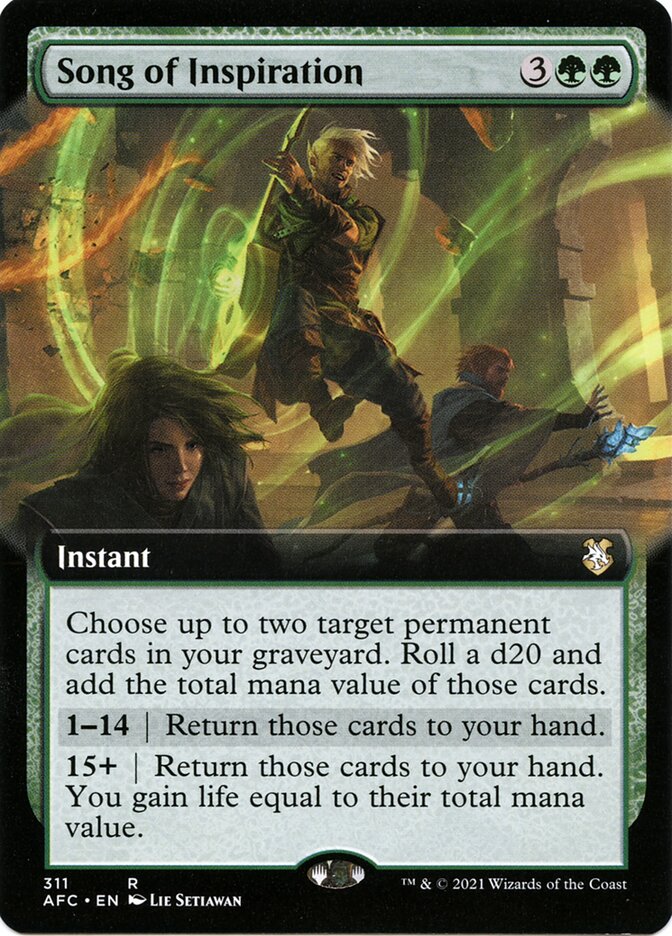 Chant d'inspiration — Forgotten Realms Commander 311/331