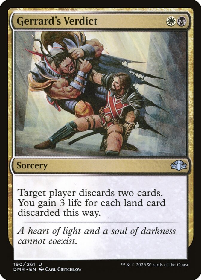 Gerrard's Verdict — Dominaria Remastered 190/457
