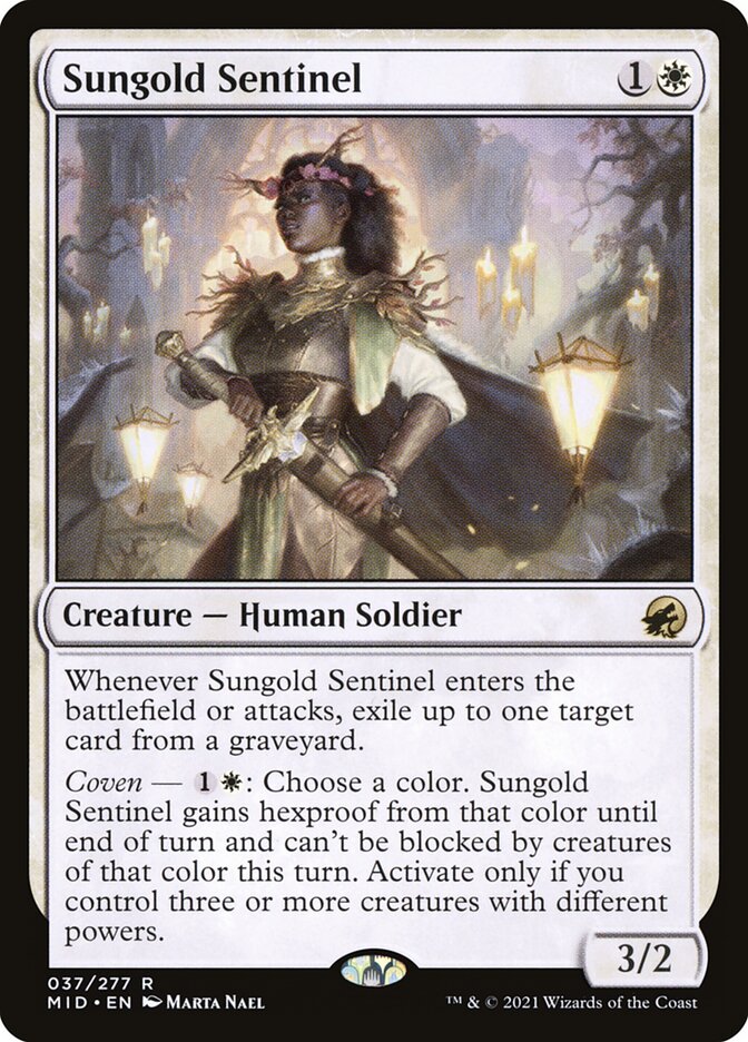 Sungold Sentinel — Innistrad: Midnight Hunt 37/398