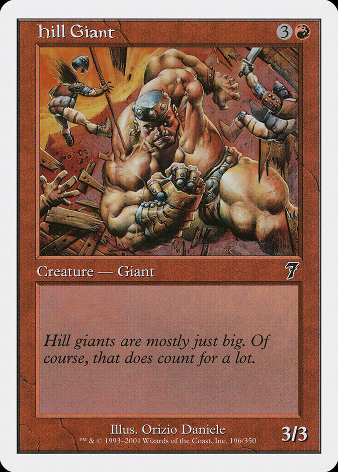 Géant des collines — Seventh Edition 196/708