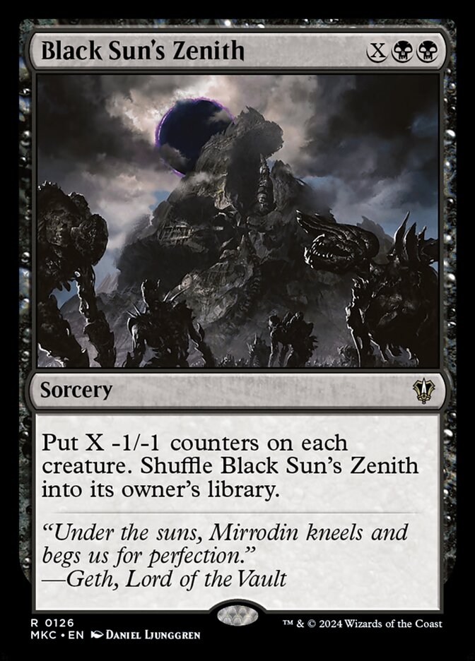 Black Sun's Zenith — Murders at Karlov Manor Commander 126/358