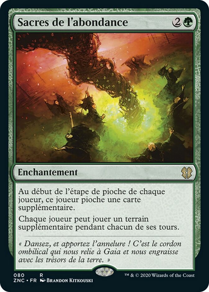 Sacres de l'abondance — Zendikar Rising Commander 80/142