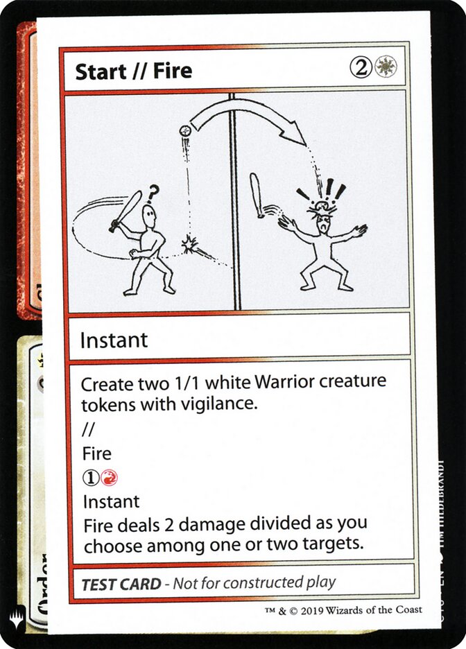 Start // Fire — Mystery Booster Playtest Cards 2019 101/121