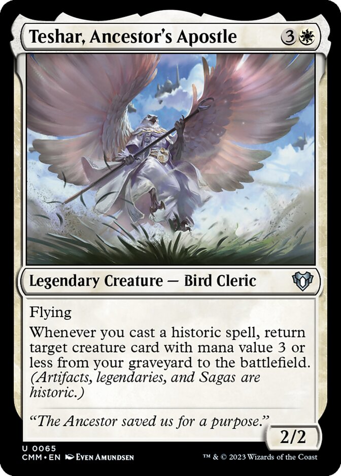 Teshar, Ancestor's Apostle — Commander Masters 65/1067