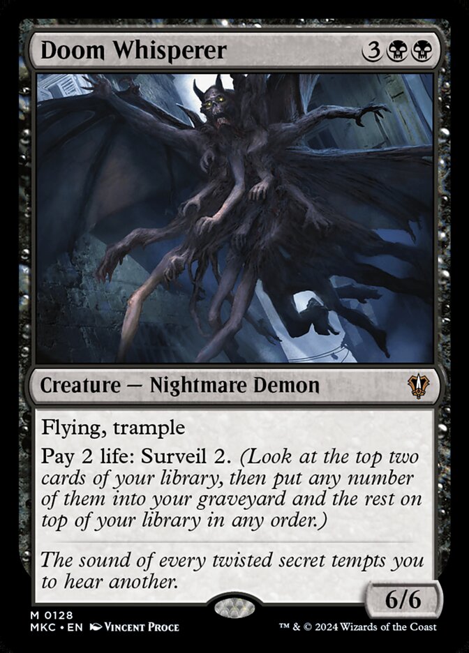 Doom Whisperer — Murders at Karlov Manor Commander 128/358