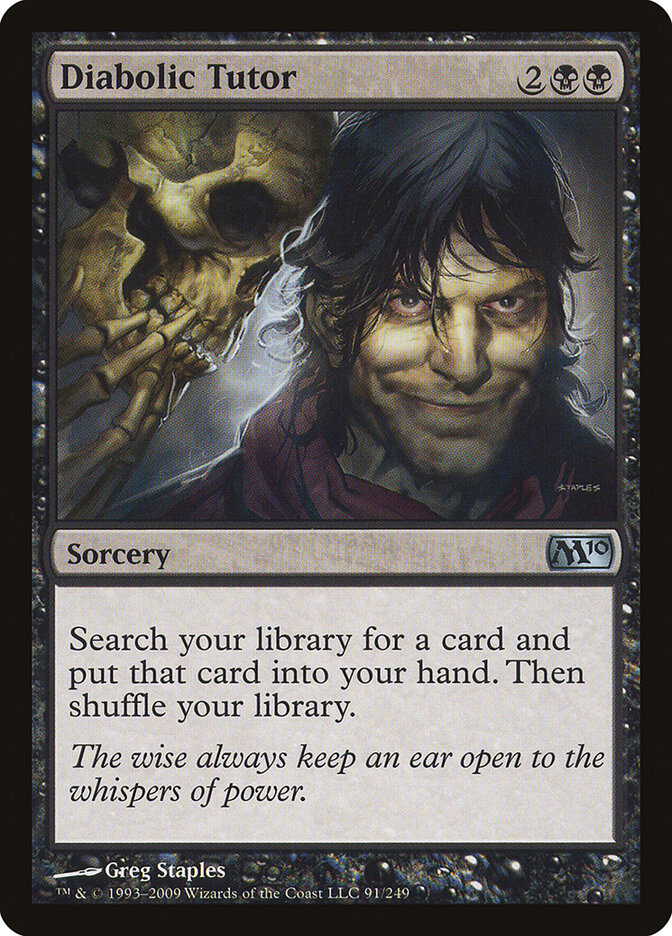 Diabolic Tutor — Magic 2010 91/249