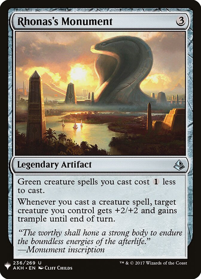 Rhonas's Monument — The List AKH-236/5581