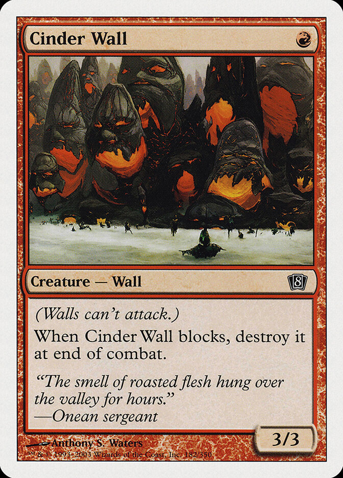 Cinder Wall — Eighth Edition 182/710