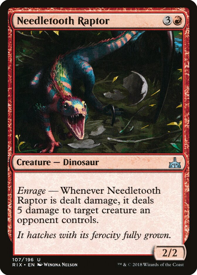 Needletooth Raptor — Rivals of Ixalan 107/205