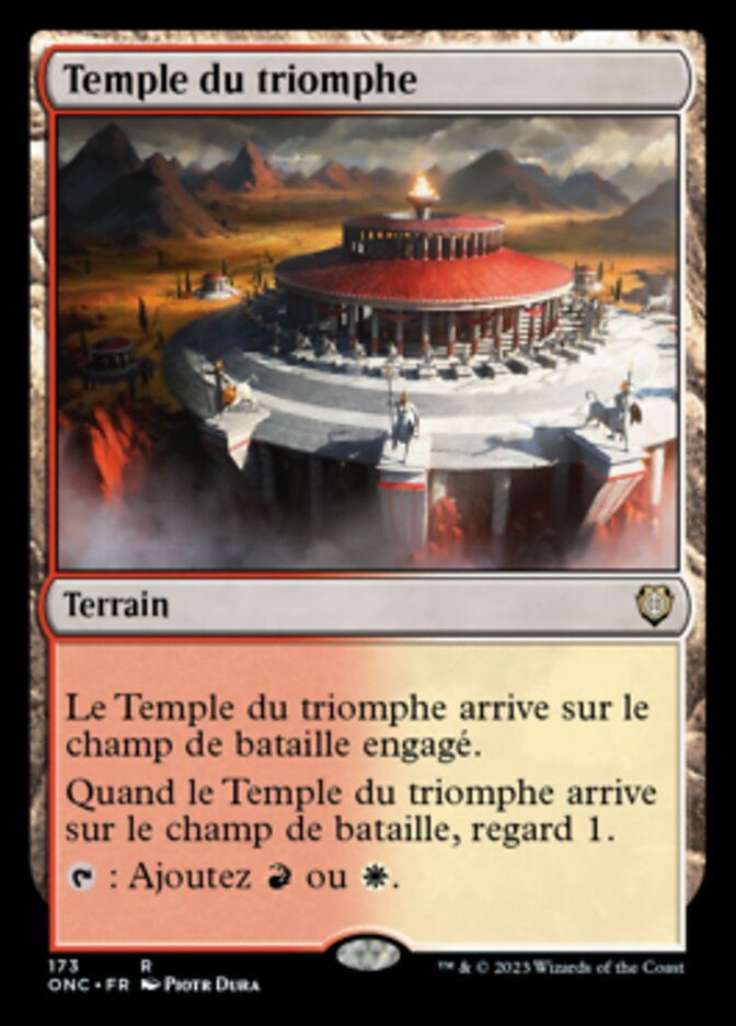 Temple du triomphe — Phyrexia: All Will Be One Commander 173/174