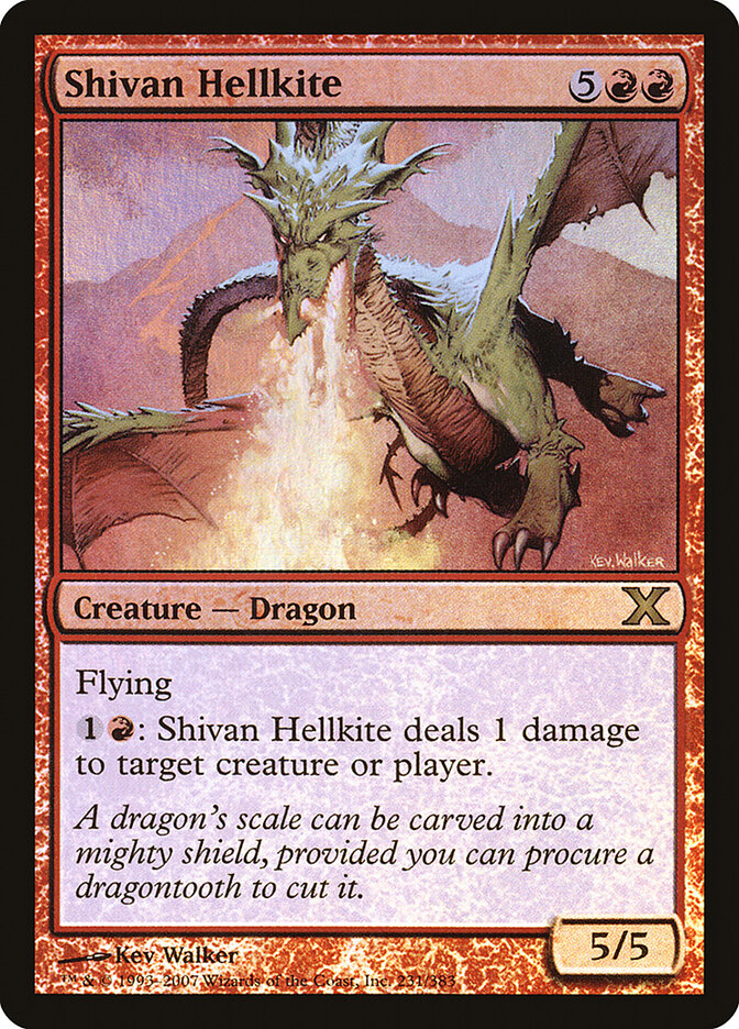 Shivan Hellkite — Tenth Edition 231★/510