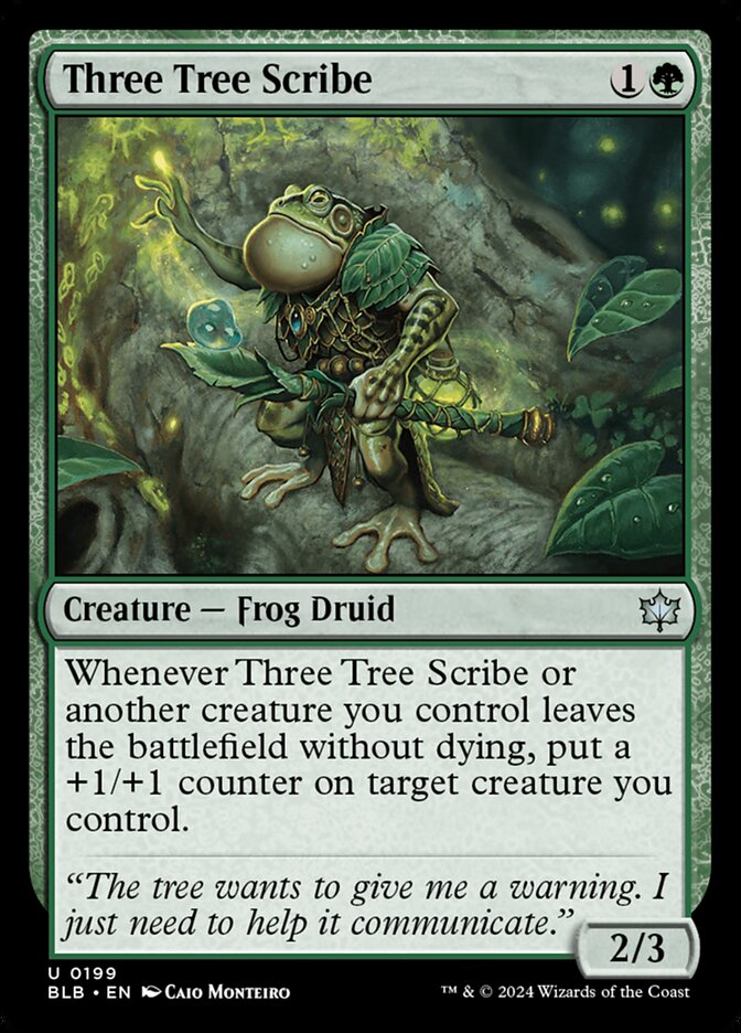 Three Tree Scribe — Bloomburrow 199/398