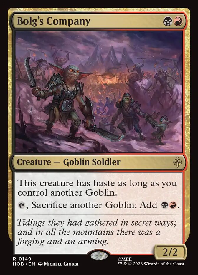 Bolg's Company — The Hobbit 149/321